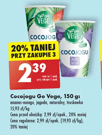 Biedronka Cocojogu Go Vege 150 g oferta