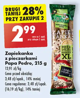 Biedronka Zapiekanka z pieczarkami Papa Pedro 215 g oferta