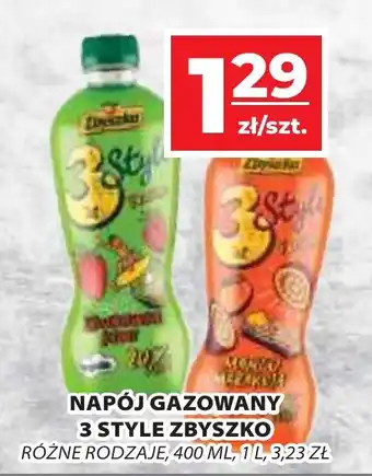 Top Market NAPÓJ GAZOWANY 3 STYLE ZBYSZKO 400 ML oferta