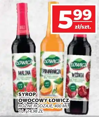 Top Market SYROP OWOCOWY ŁOWICZ 400 ML oferta
