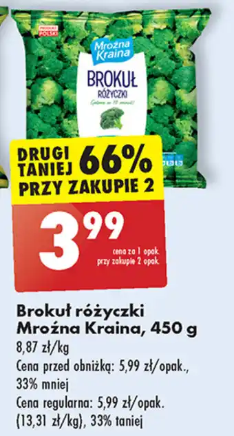 Biedronka Brokuł różyczki Mroźna Kraina 450 g oferta