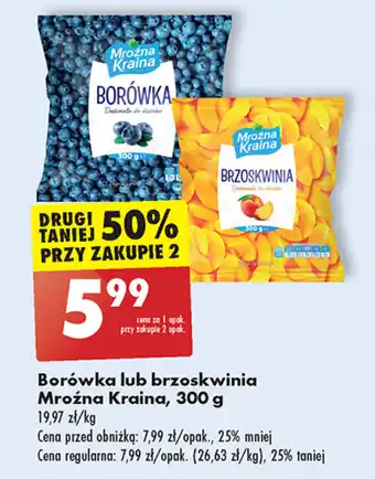 Biedronka Borówka lub brzoskwinia Mroźna Kraina 300 g oferta