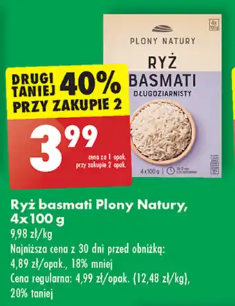Biedronka Ryż basmati Plony Natury 4x100 g oferta