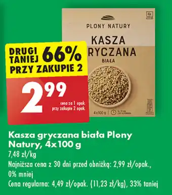 Biedronka Kasza gryczana biała Plony Natury 4x100 g oferta