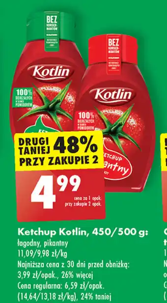 Biedronka Ketchup Kotlin 450/500 g oferta