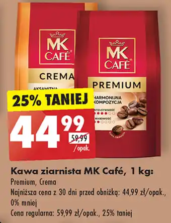Biedronka Kawa ziarnista MK Café 1 kg oferta