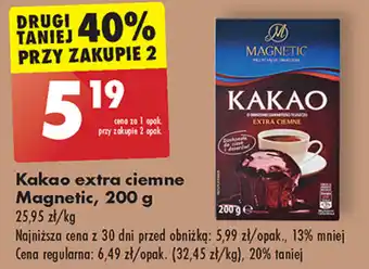 Biedronka Kakao extra ciemne Magnetic 200 g oferta