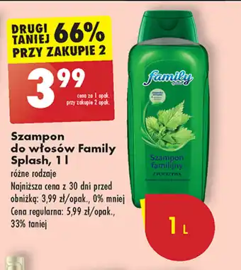 Biedronka Szampon do włosów Family Splash, 1 l oferta