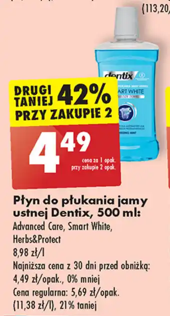 Biedronka Płyn do płukania jamy ustnej Dentix, 500 ml oferta