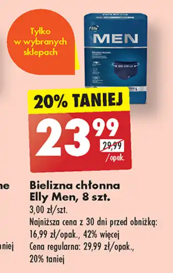 Biedronka Bielizna chłonna Elly Men, 8 szt. oferta