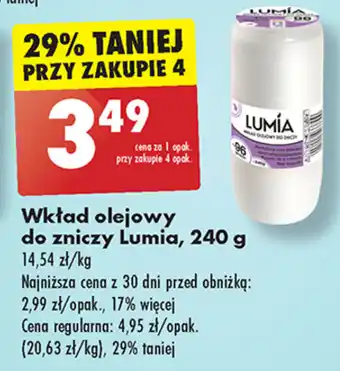 Biedronka Wkład olejowy do zniczy Lumia, 240 g oferta
