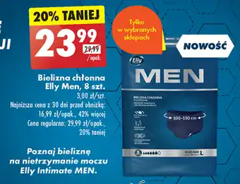 Biedronka Bielizna chłonna Elly Men, 8 szt. oferta