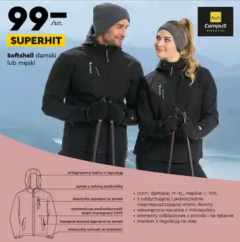Campus Softshell damski lub męski