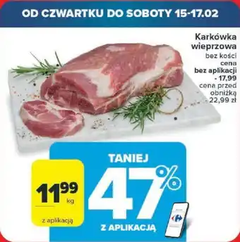 Carrefour Karkówka wieprzowa 1 kg oferta
