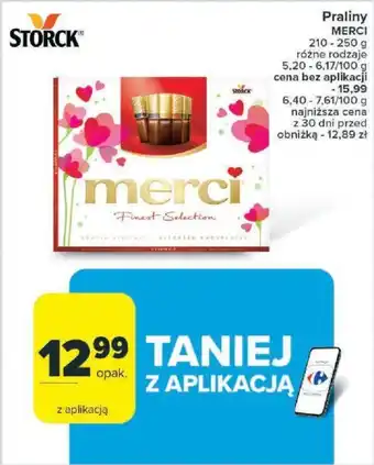 Carrefour Praliny MERCI 210-250 g oferta