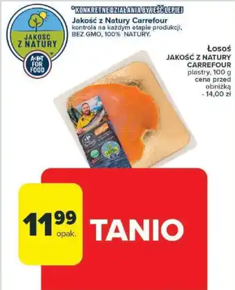 Carrefour Łosoś JAKOŚĆ Z NATURY CARREFOUR 100 g oferta