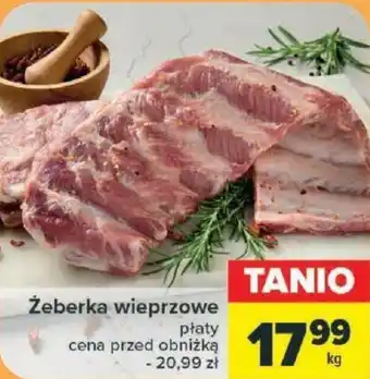 Carrefour Żeberka wieprzowe 1 kg oferta