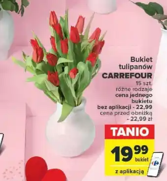 Carrefour Bukiet tulipanów CARREFOUR 15 szt. oferta