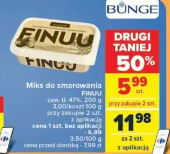 Carrefour Miks do smarowania FINUU 200 g oferta