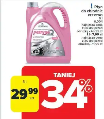 Carrefour Płyn do chłodnic PETRYGO 5 l oferta