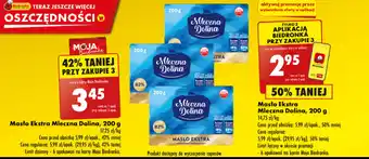 Biedronka Masło Ekstra Mleczna Dolina 200 g oferta