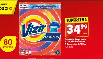 Biedronka Proszek do prania Vizir do kolorów 2,42 kg oferta