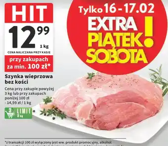 Intermarche Szynka wieprzowa bez kości 1kg oferta