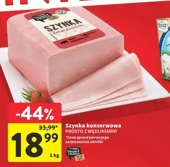 Intermarche Szynka konserwowa PROSTO Z WĘDLINIARNI 1kg oferta