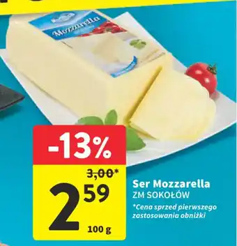 Intermarche Ser Mozzarella ZM SOKOŁÓW 100g oferta