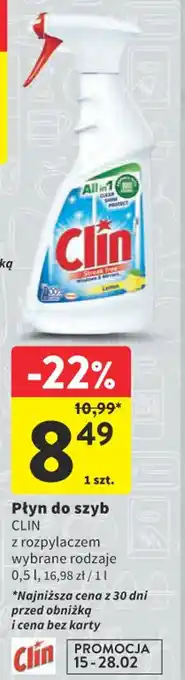 Płyn do szyb CLIN 0,5l