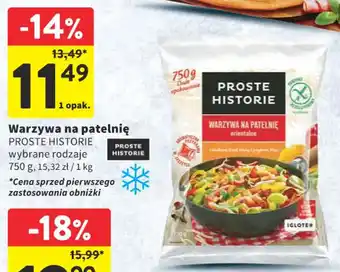 Intermarche Warzywa na patelnię PROSTE HISTORIE 750g oferta