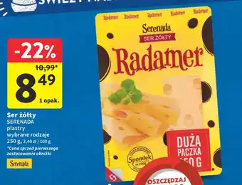 Intermarche Ser żółty SERENADA 250g oferta
