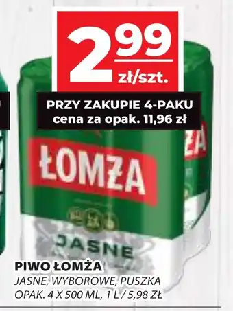 Top Market PIWO ŁOMŻA 4 x 500 ml oferta