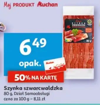 Auchan Szynka szwarcwaldzka 80 g oferta