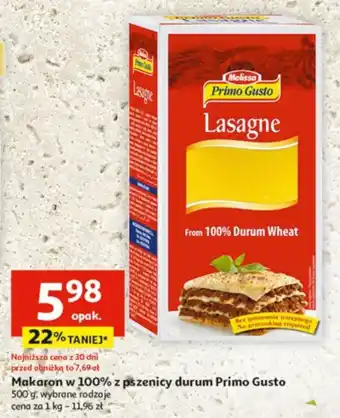 Makaron w 100% z pszenicy durum Primo Gusto 500 g