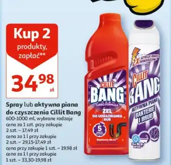 Auchan Spray lub aktywna piana do czyszczenia Cillit Bang 600-1000 ml oferta