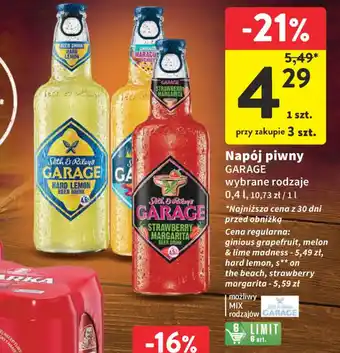 Intermarche Napój piwny GARAGE 0,4 l oferta