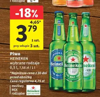 Intermarche Piwo HEINEKEN 0,5 l oferta