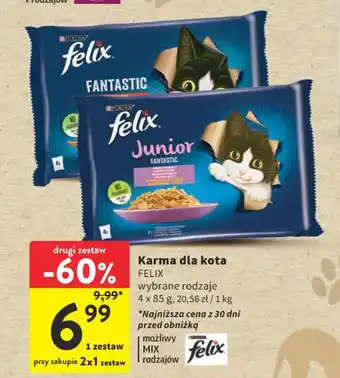 Intermarche Karma dla kota FELIX 4x85g oferta