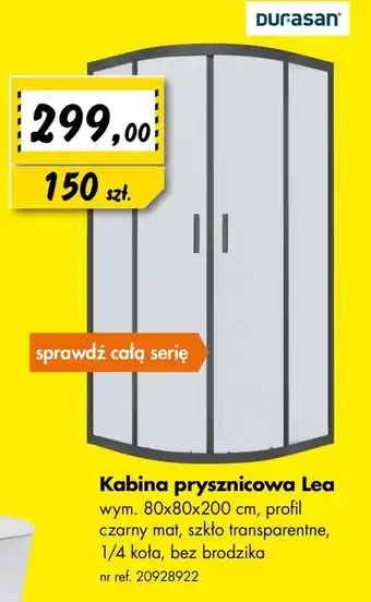 Bricoman Kabina prysznicowa Durasan oferta