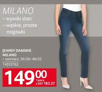 Selgros Jeansy damskie Milano oferta