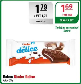 Eurocash Baton: Kinder Delice 39 g oferta