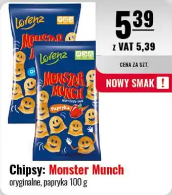 Eurocash Chipsy: Monster Munch 100 g oferta