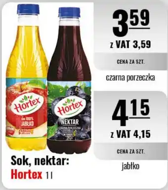 Eurocash Sok, nektar: Hortex czarna porzeczka 1 l oferta