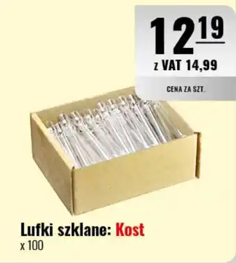 Eurocash Lufki szklane: Kost x 100 szt. oferta