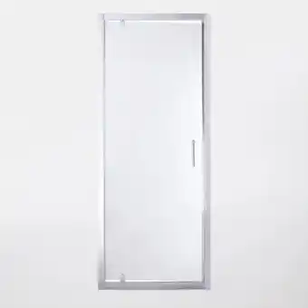 Castorama Drzwi prysznicowe wahadłowe Onega 80 cm chrom/transparentne oferta