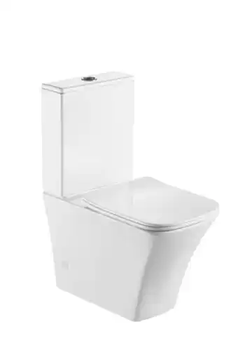 Castorama Kompakt WC Nemo bezkołnierzowy z deską wolnoopadającą biały oferta