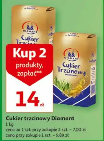 Auchan Cukier trzcinowy Diamant 1 kg oferta