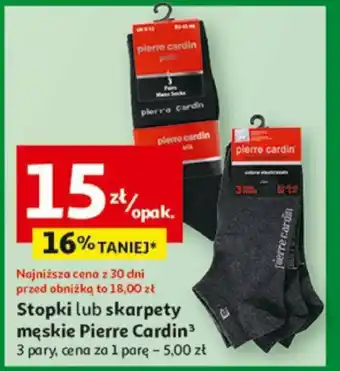 Auchan Stopki lub skarpety męskie Pierre Cardin oferta