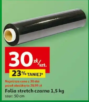 Auchan Folia stretch czarna 1,5 kg oferta